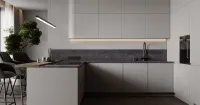 Угловая кухня в серых тонах (арт. Kit508), мебель на заказ MrDoors