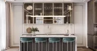Кухня с островом в стиле модерн (арт. kit348), мебель на заказ MrDoors