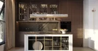 Кухня с островом в стиле неоклассика (арт. kit336), мебель на заказ MrDoors