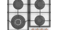 Газовая варочная панель Zigmund & Shtain MN 199.61 W, мебель на заказ MrDoors