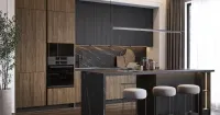 Кухня с островом в стиле модерн (арт. kit390), мебель на заказ MrDoors