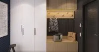 Встроенная мебельная композиция в прихожую, мебель на заказ MrDoors