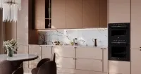 Кухня с кварцевой столешницей в стиле неоклассика (арт. Kit456), мебель на заказ MrDoors