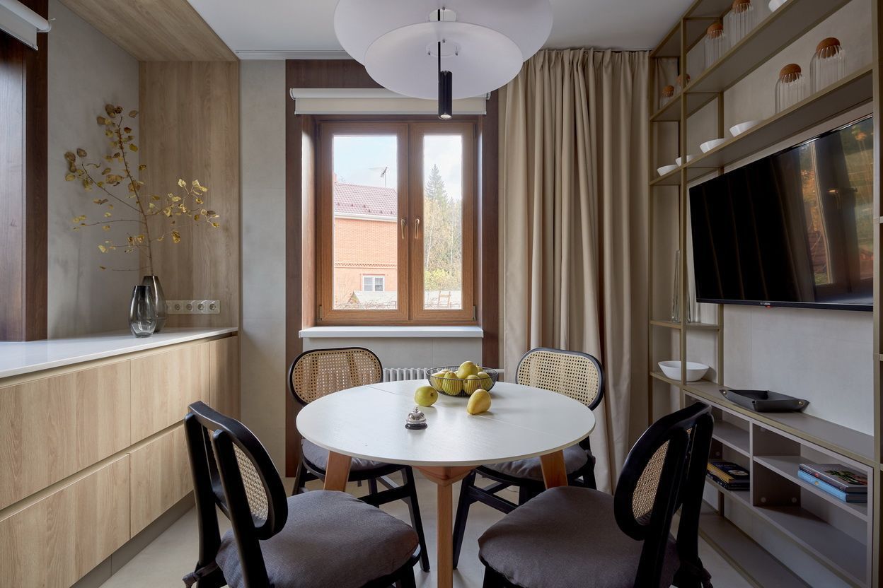 Кухня-пазл: три оттенка дуба и шампань, эфир передачи «Дачный ответ» от 30.10.2022 от от Mr.Doors.