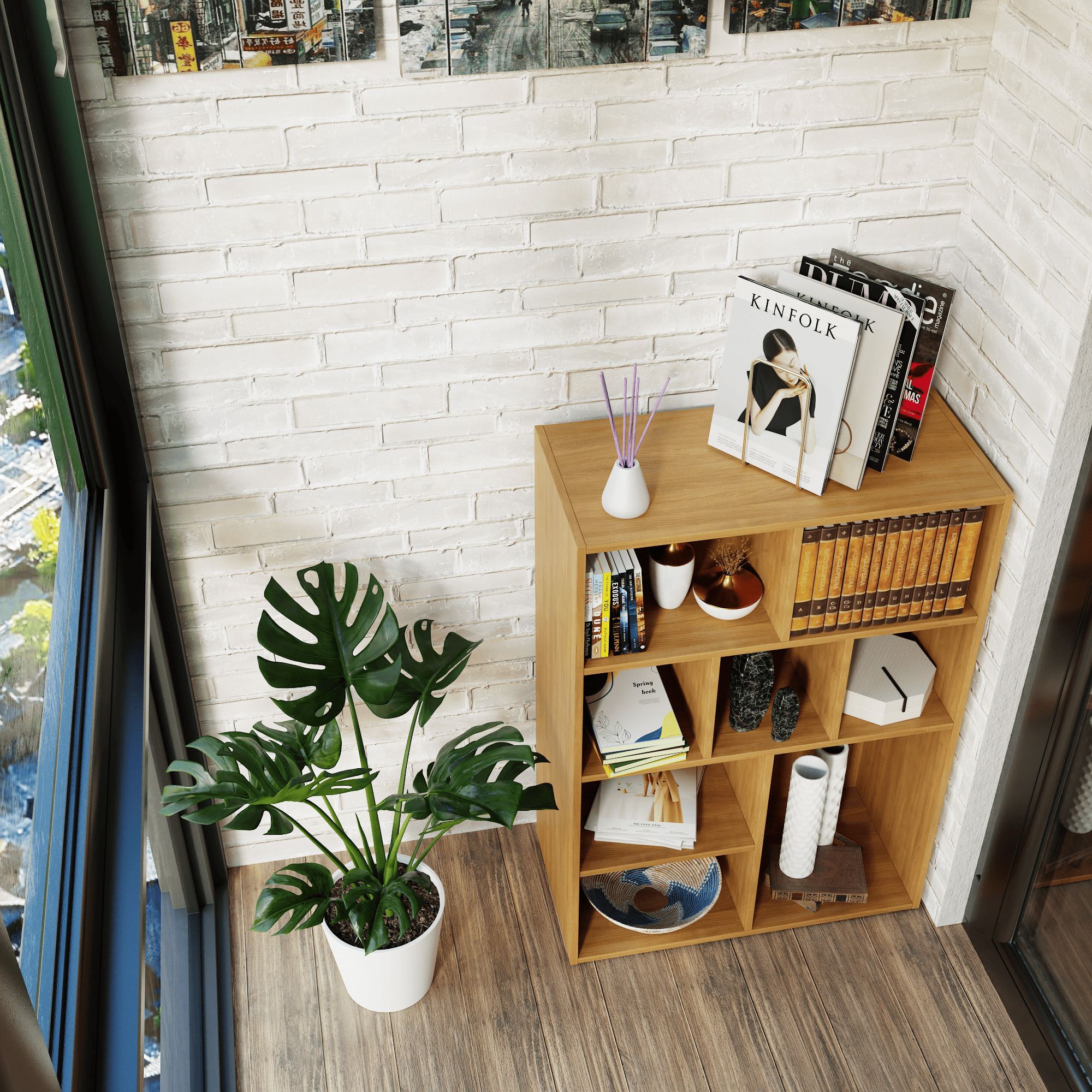 Стеллаж Interium, бежевый DCHBV01 (арт. 8671) Фото 3