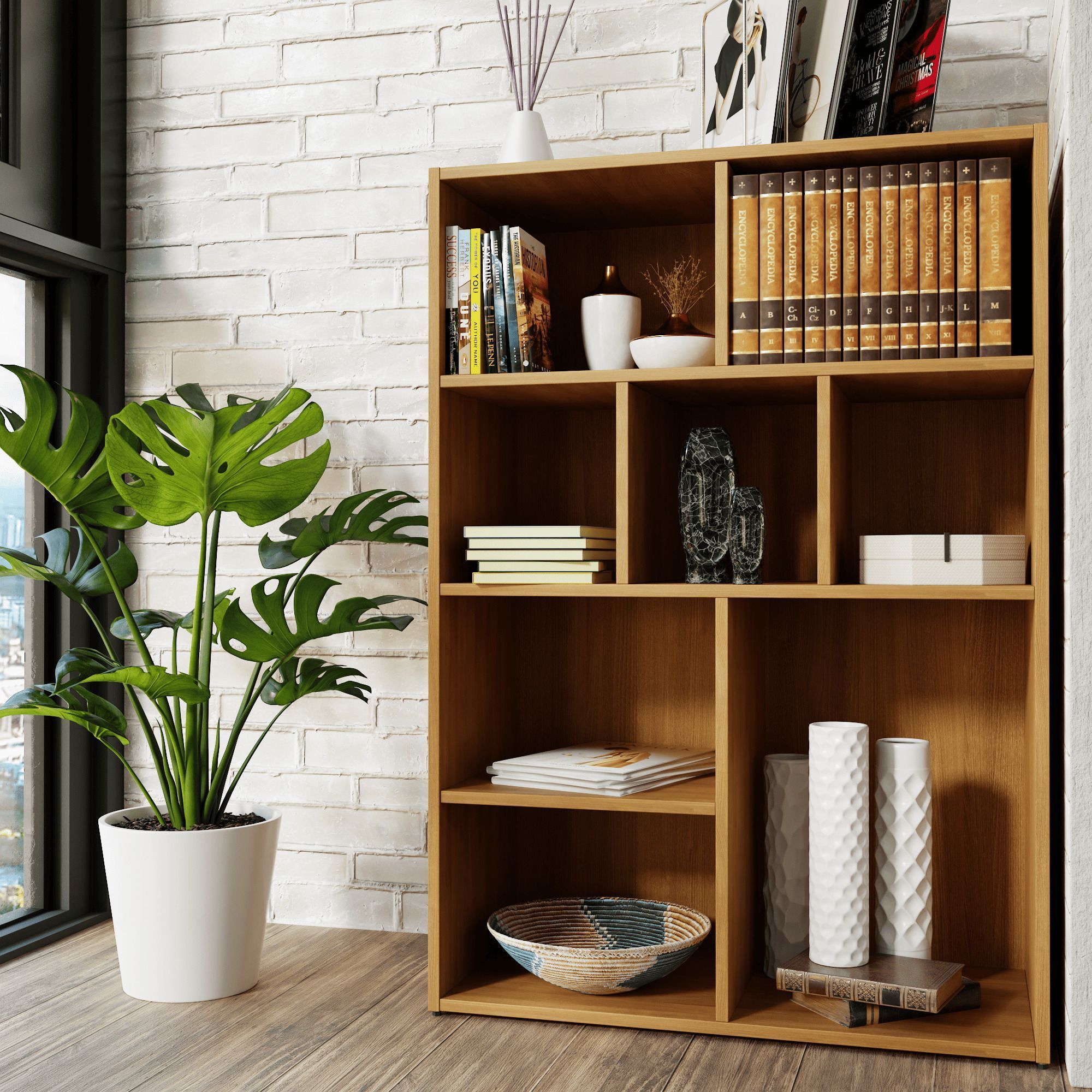 Стеллаж Interium, бежевый DCHBV01 (арт. 8671) Фото 2