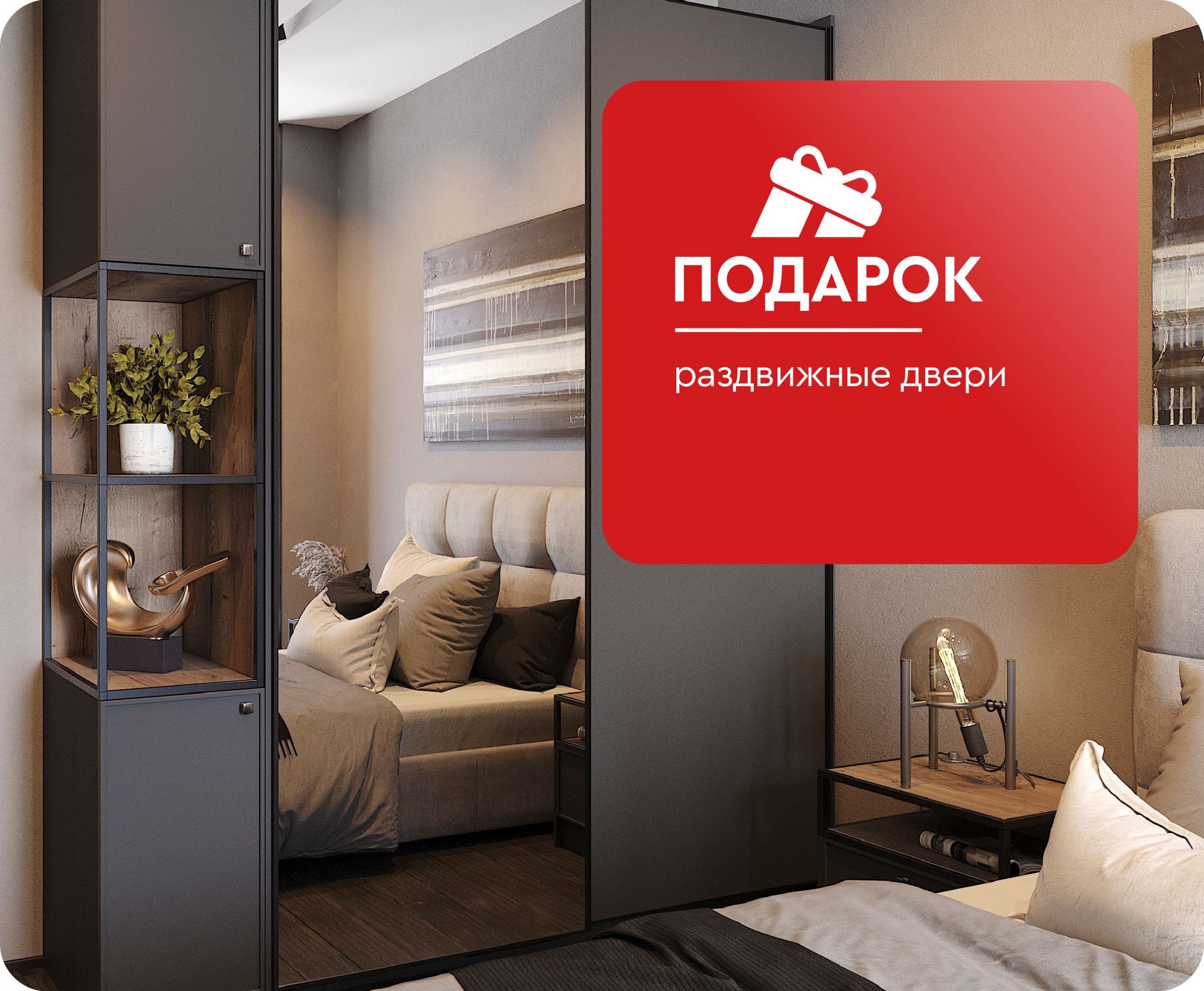 Раздвижные двери в подарок