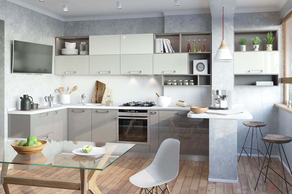 kitchen interium modern 43 Домострой