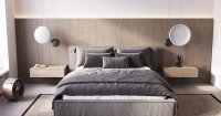 Спальня с кроватью UOMO (арт. bdr108), мебель на заказ MrDoors