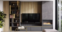 Гостиная со стеллажом Deco (арт. 365), мебель на заказ MrDoors