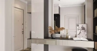 Прихожая с отделкой стеклом или зеркалом, мебель на заказ MrDoors