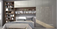 дизайн спальни с библиотекой