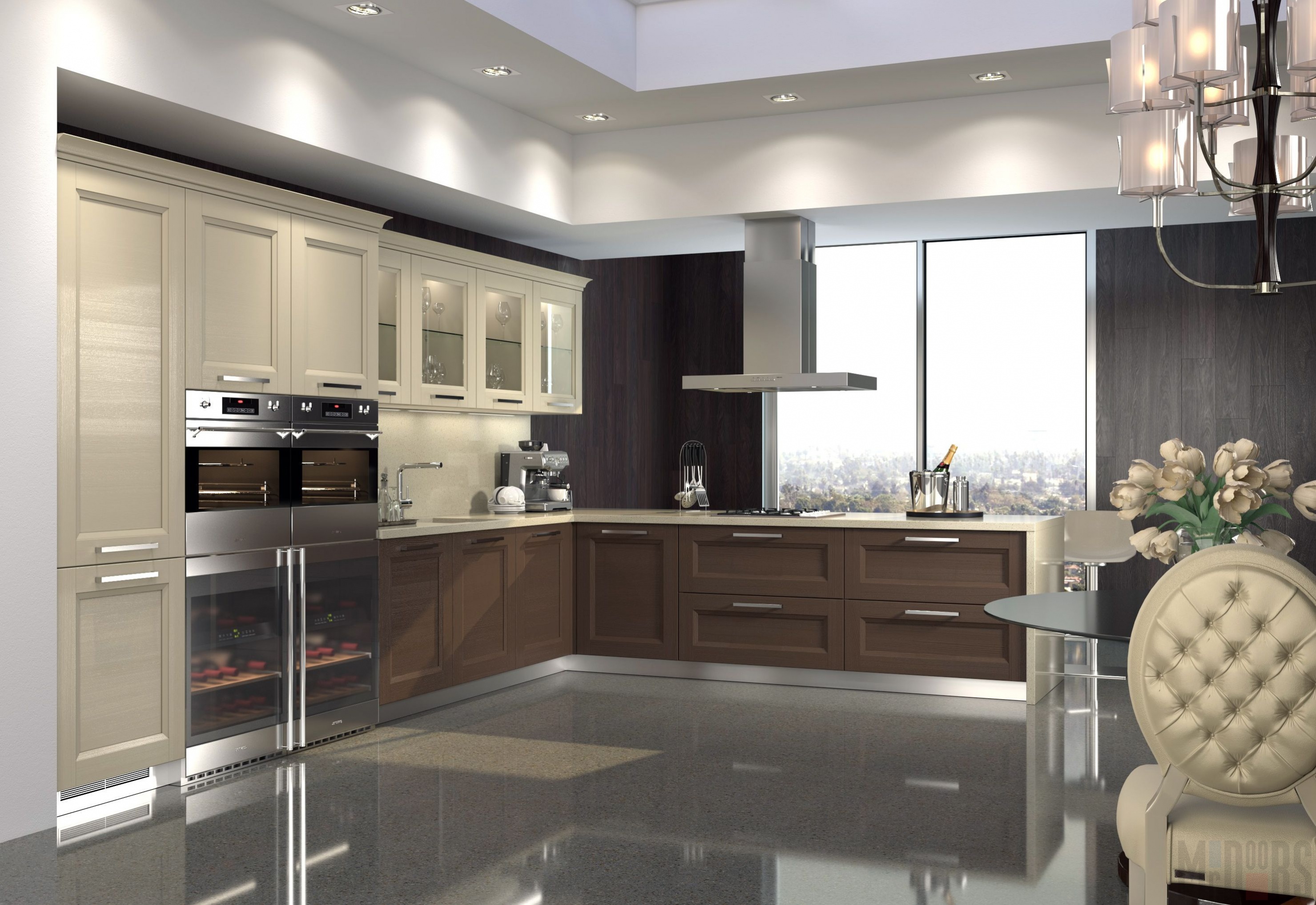 uglovaya_kukhnya_v_molochno_shokoladnom_tsvete 6985