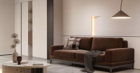 Диван Manhattan, коричневый (арт. Sof064), мебель на заказ MrDoors