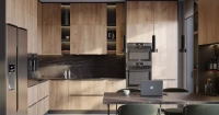 Кухня с фасадами под дерево (арт. 270), мебель на заказ MrDoors