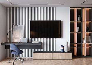 Кабинет, коллекция "Метрополитан" (арт. 115), мебель на заказ MrDoors