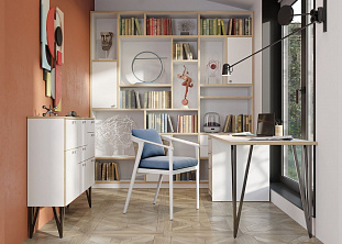 Кабинет, коллекция "Метрополитан" (арт. 117), мебель на заказ MrDoors