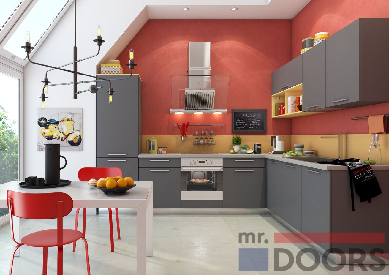 Маленькие темные кухни mr.doors