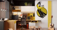  Детская "MyMeRu" в стилистике м/ф "Looney Tunes" (арт. 123), мебель на заказ MrDoors