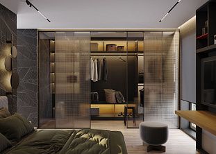 Гардеробная, коллекция "Visio-T" (арт. 092), мебель на заказ MrDoors