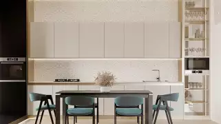 Кухня-гостиная для многодетной семьи