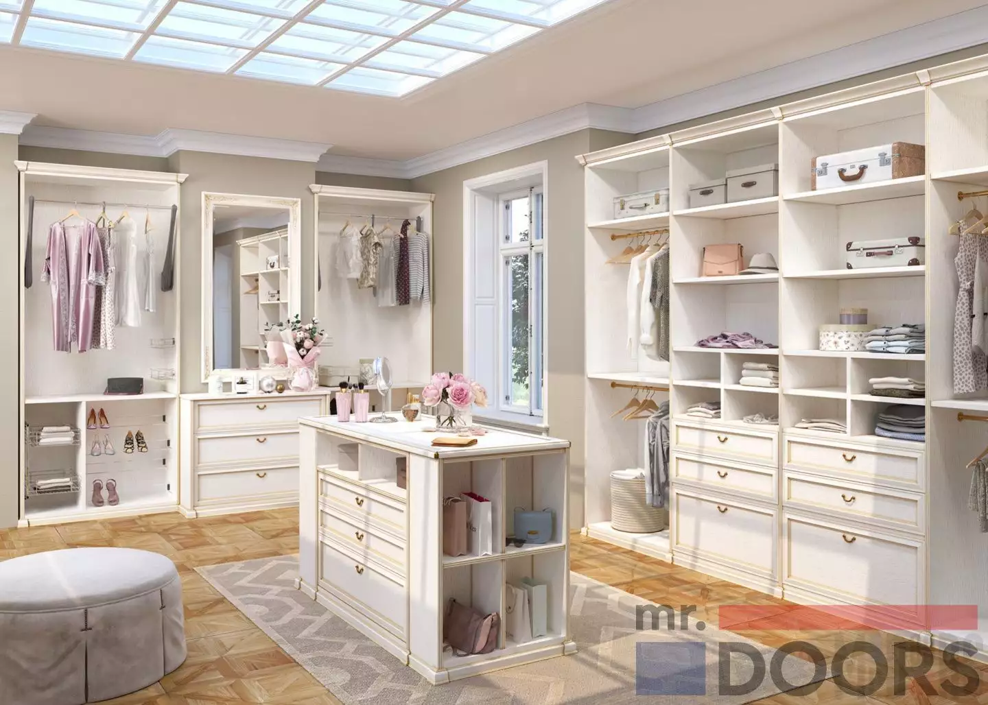 Фото классических гардеробных от mr.doors