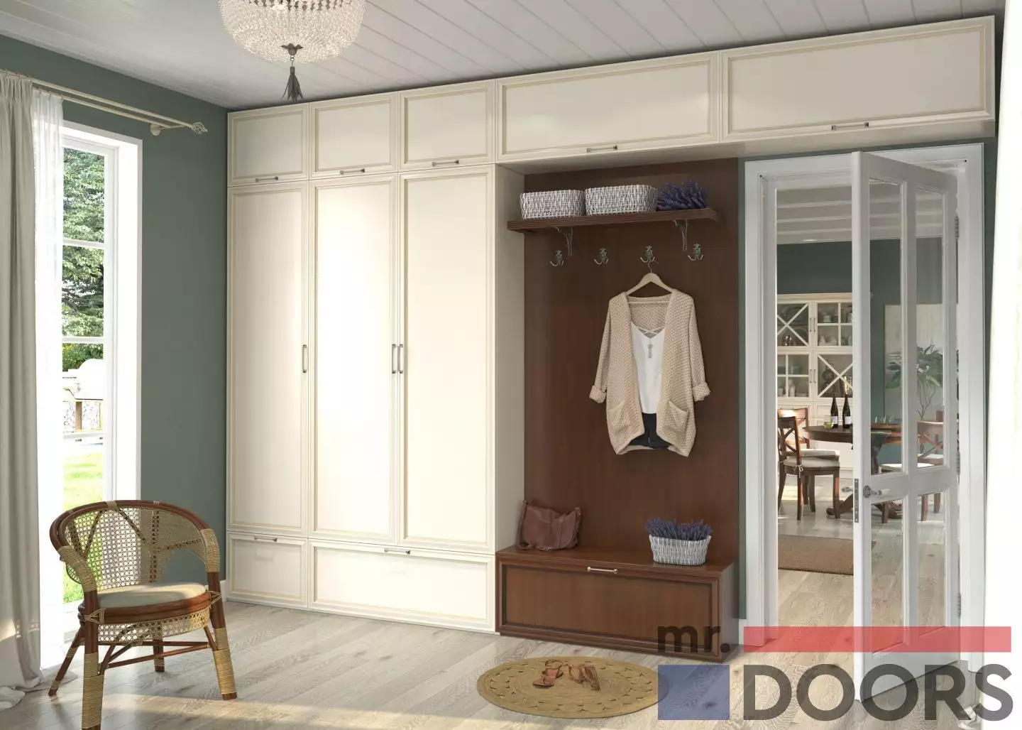 Высокие шкафы с антресолью mr.doors