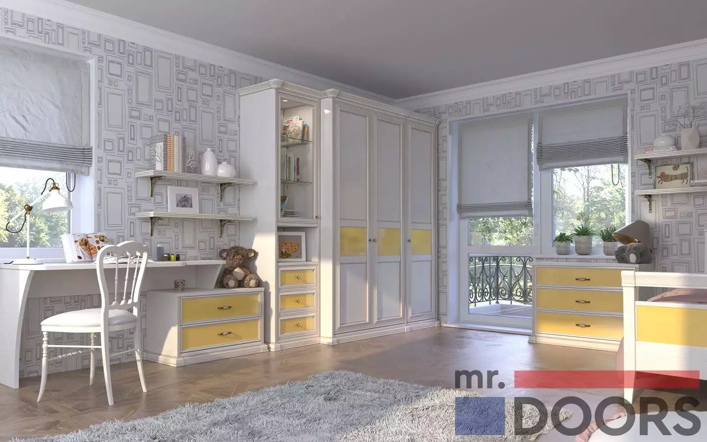 Детские классические шкафы mr.doors