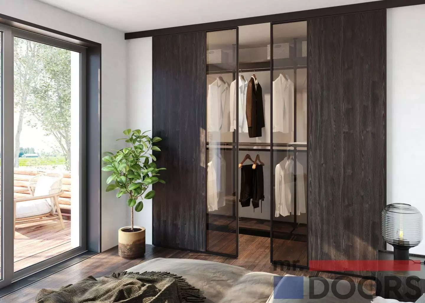 Фото двухстворчатого шкафа-купе от mr.doors