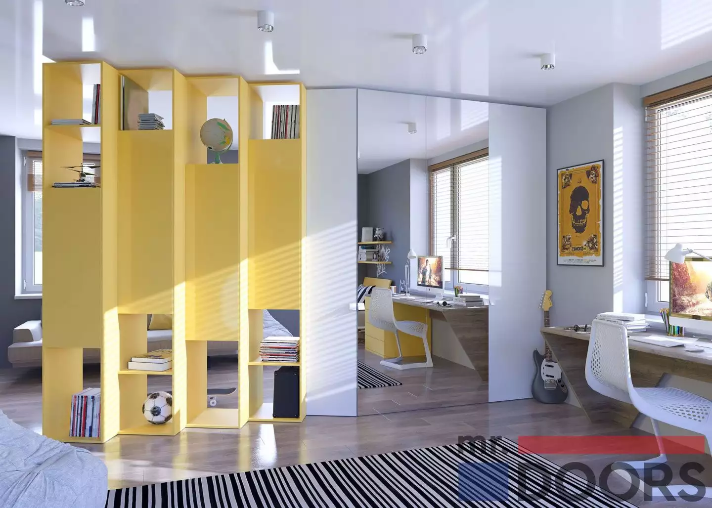 Детские шкафы с зеркалом mr.doors