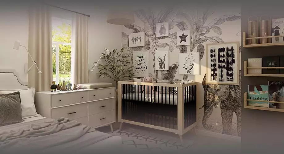 Как поставить кроватку в спальне родителей — читайте в блоге Mr. Doors