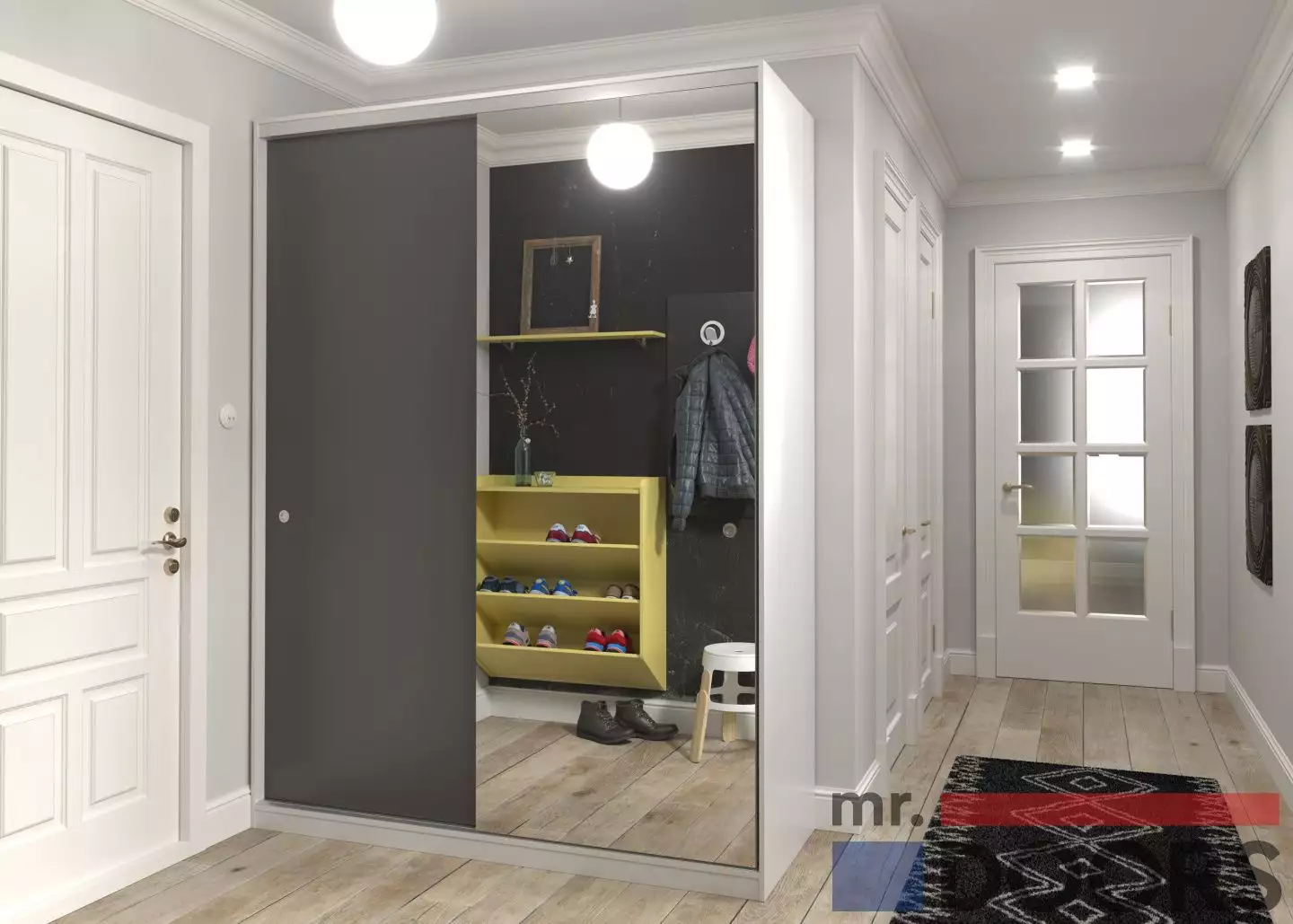 Фото маленьких белых шкафов mr.doors