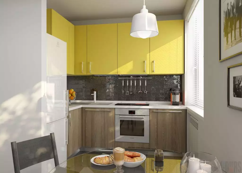 Дизайн проекты компактных кухонь 8 кв. м - реальные фото интерьеров от Mr.Doors