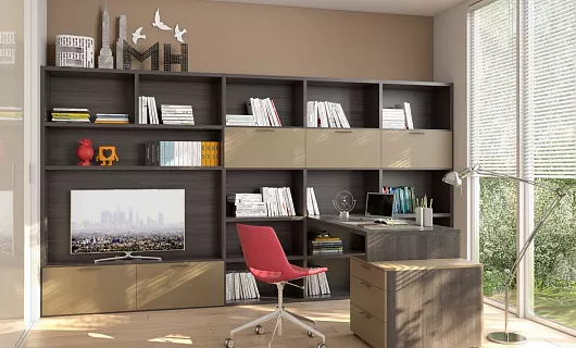 Купить стеллажи от производителя — на заказ по индивидуальным размерам. Фабрика мебели Mr.Doors