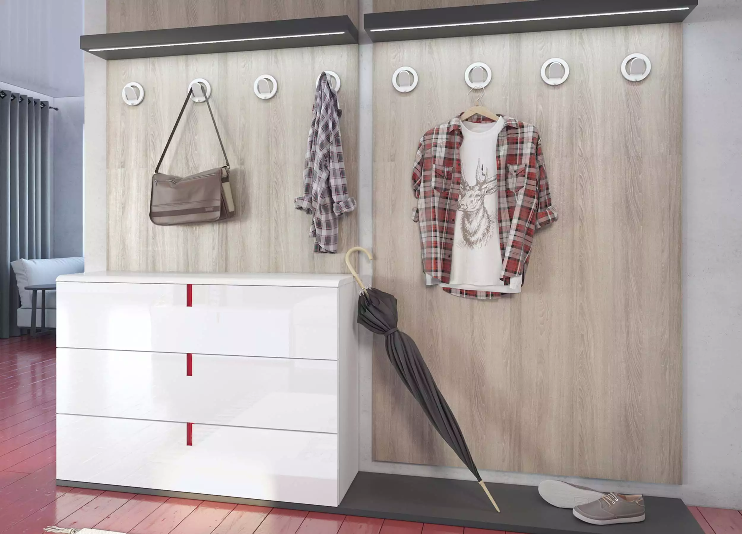 Дизайн-проекты прихожей для небольшого коридора - реальные фото ...